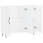 Voir la diapositive 5 : VIDAXL Buffet blanc 90x34x80 cm bois d ingénierie