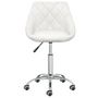 Voir la diapositive 2 : VIDAXL Chaises pivotantes a manger lot de 4 Blanc Similicuir
