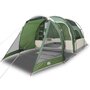 Voir la diapositive 2 : VIDAXL Tente de camping tunnel 4 personnes vert impermeable