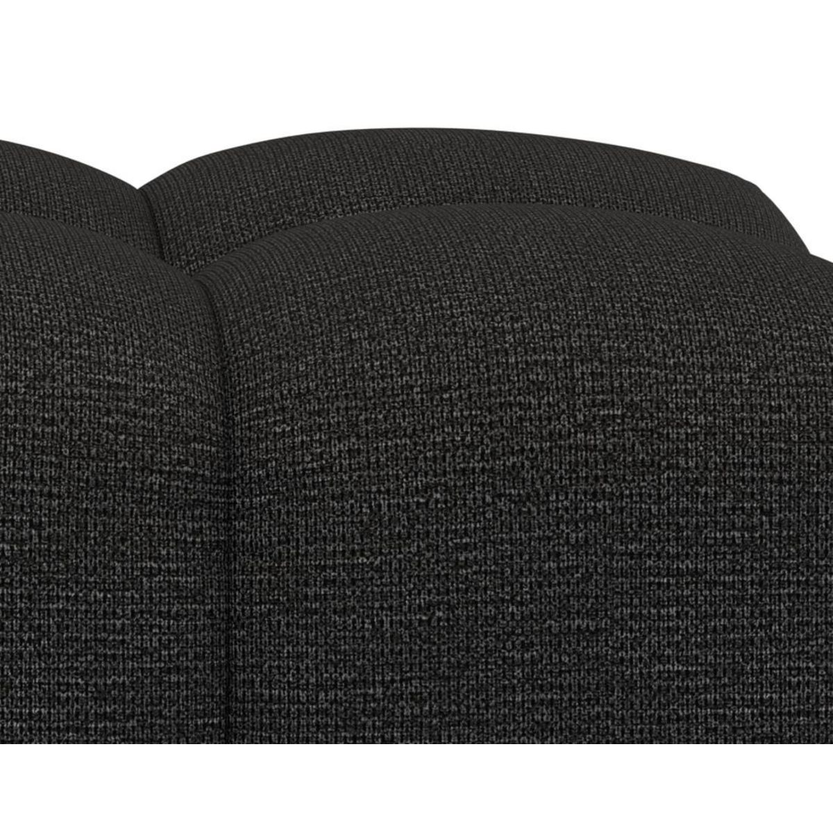 LISA DESIGN Adelaide - pouf en tissu texturé