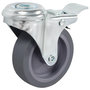 Voir la diapositive 4 : VIDAXL 16 pcs Roulettes pivotantes a trou de boulon 75 mm