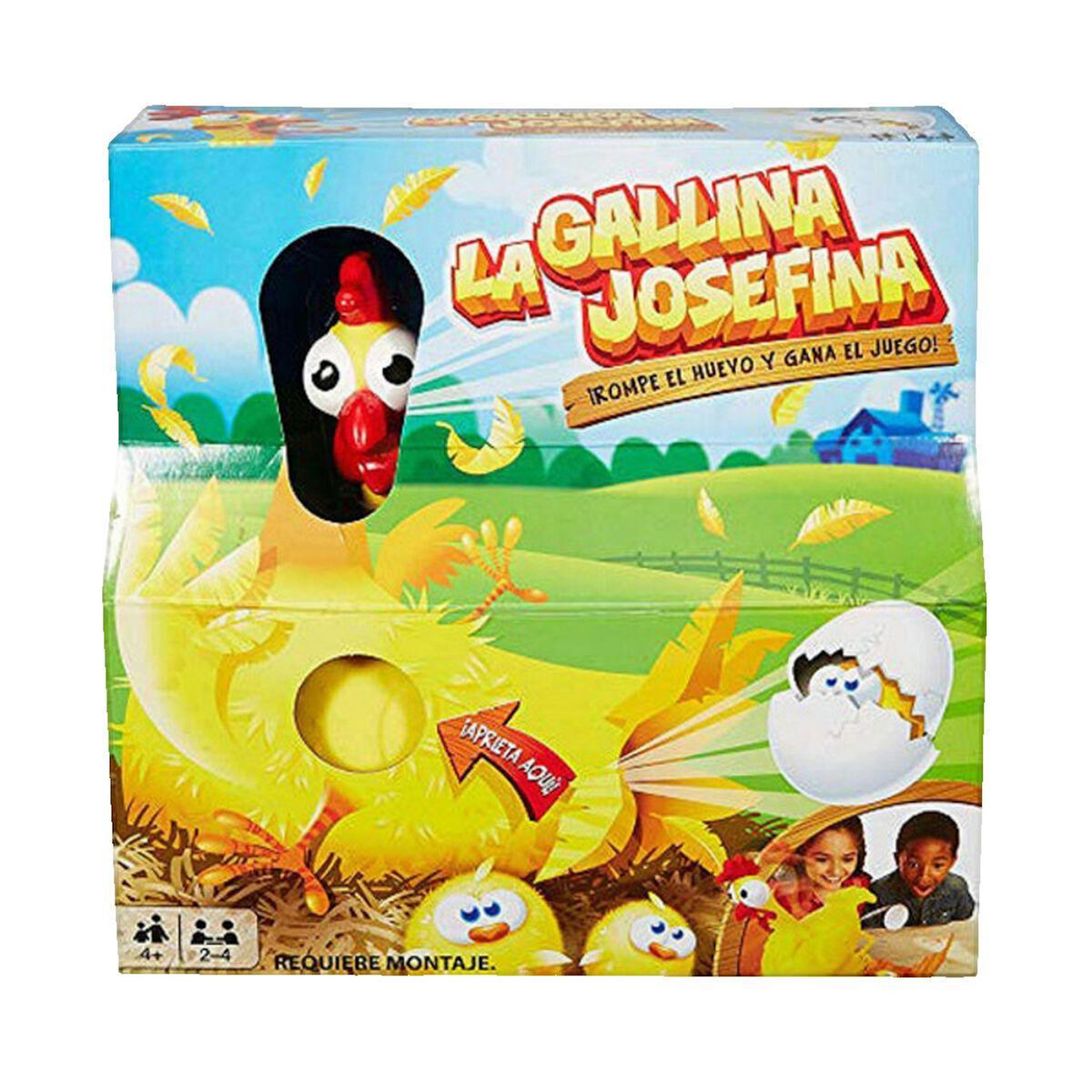 MATTEL Jeu de société Mattel La Gallina Josefina avec poule en caoutchouc et poulailler