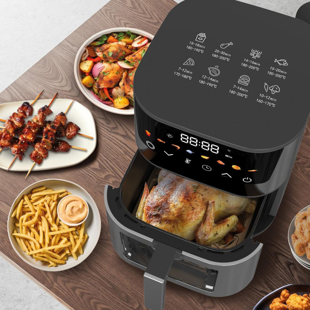 Fagor Friteuse sans huile 5l 1400w inox - fgaf220v-1