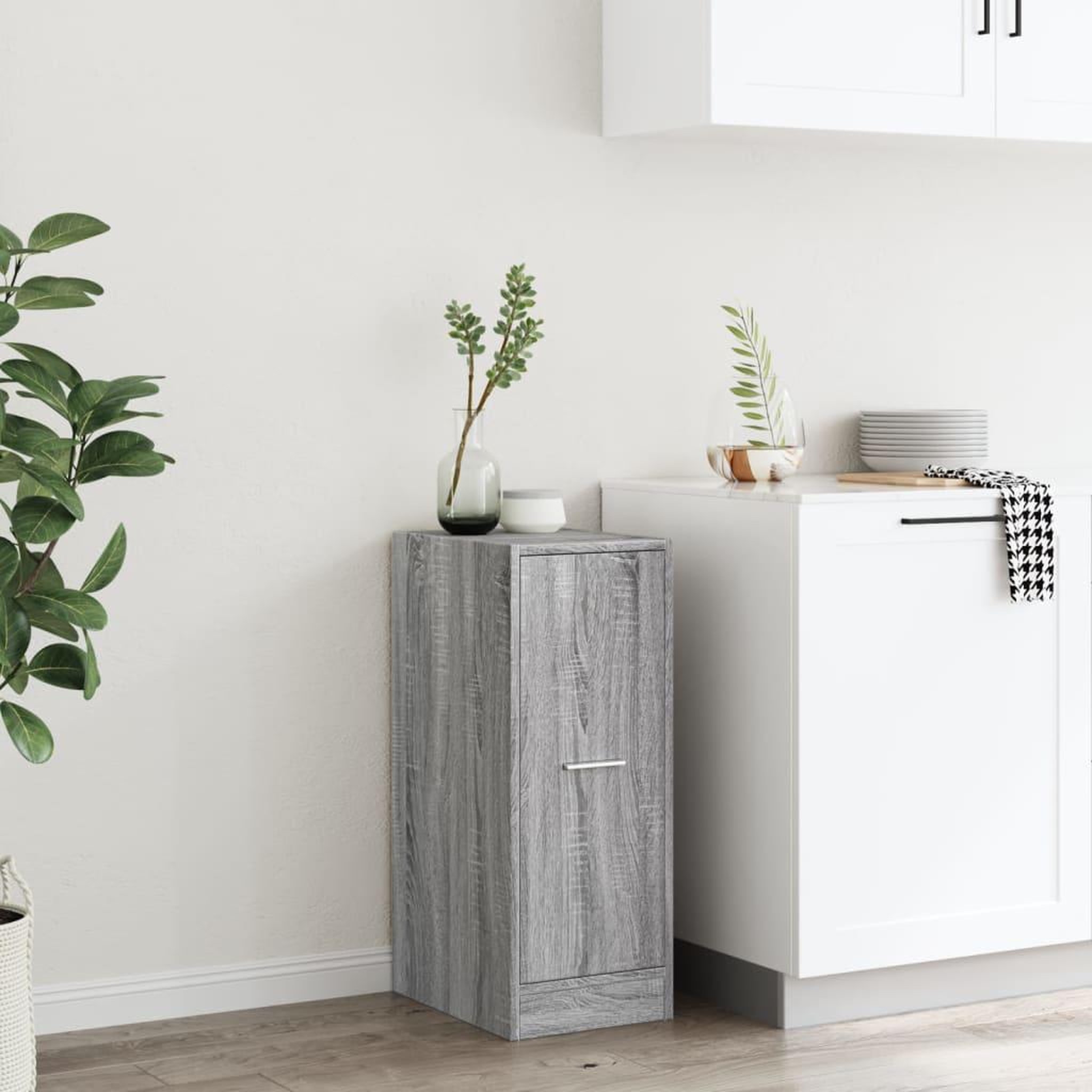 Voir la diapositive 4 : VIDAXL Armoire apothicaire sonoma gris 30x41x77,5 cm bois d'ingenierie