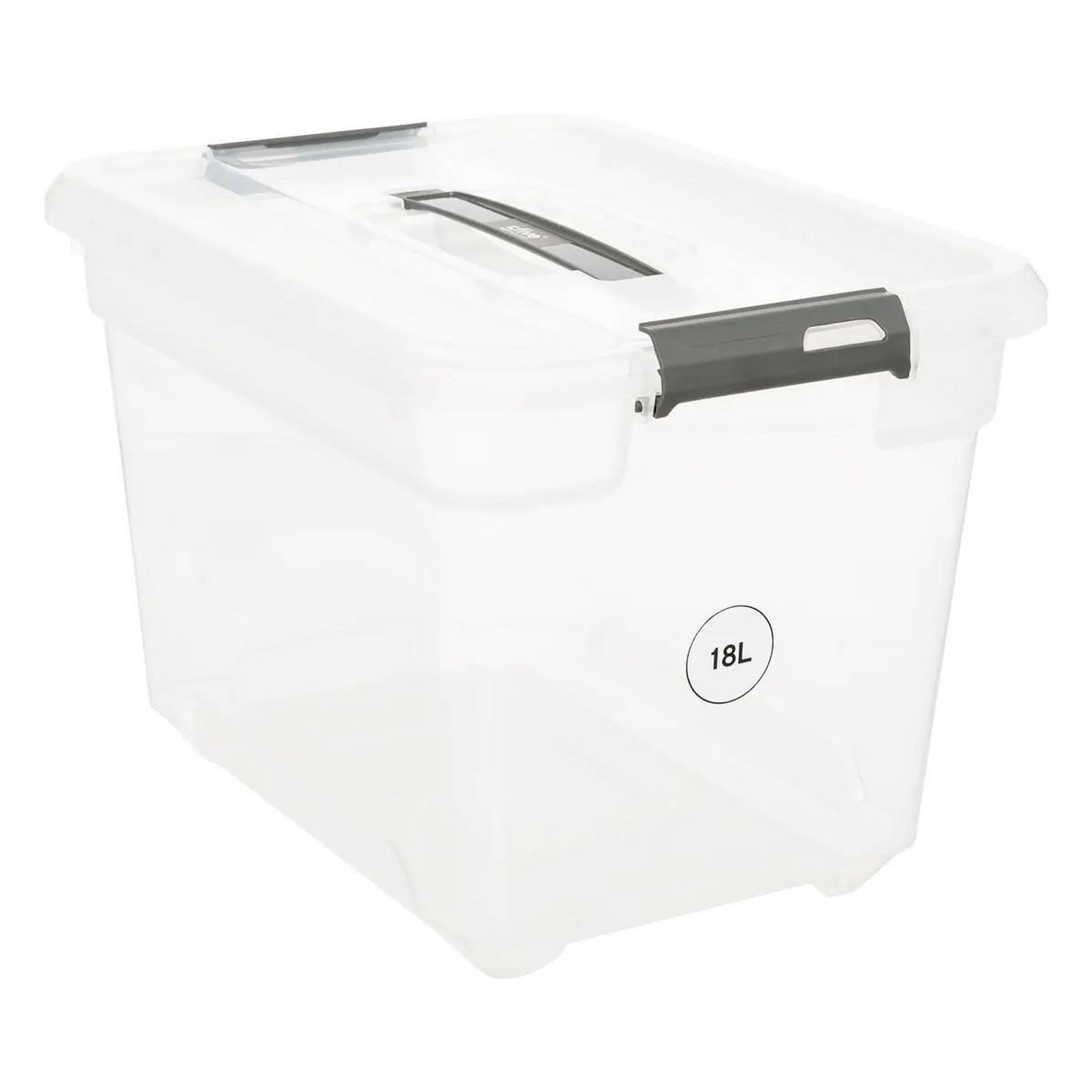 Voir la diapositive 2 : FIVE Boîte de rangement  solutions  18l transparent