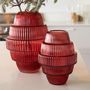 Voir la diapositive 3 : Paris Prix Vase Design en Verre  Max  23cm Rouge