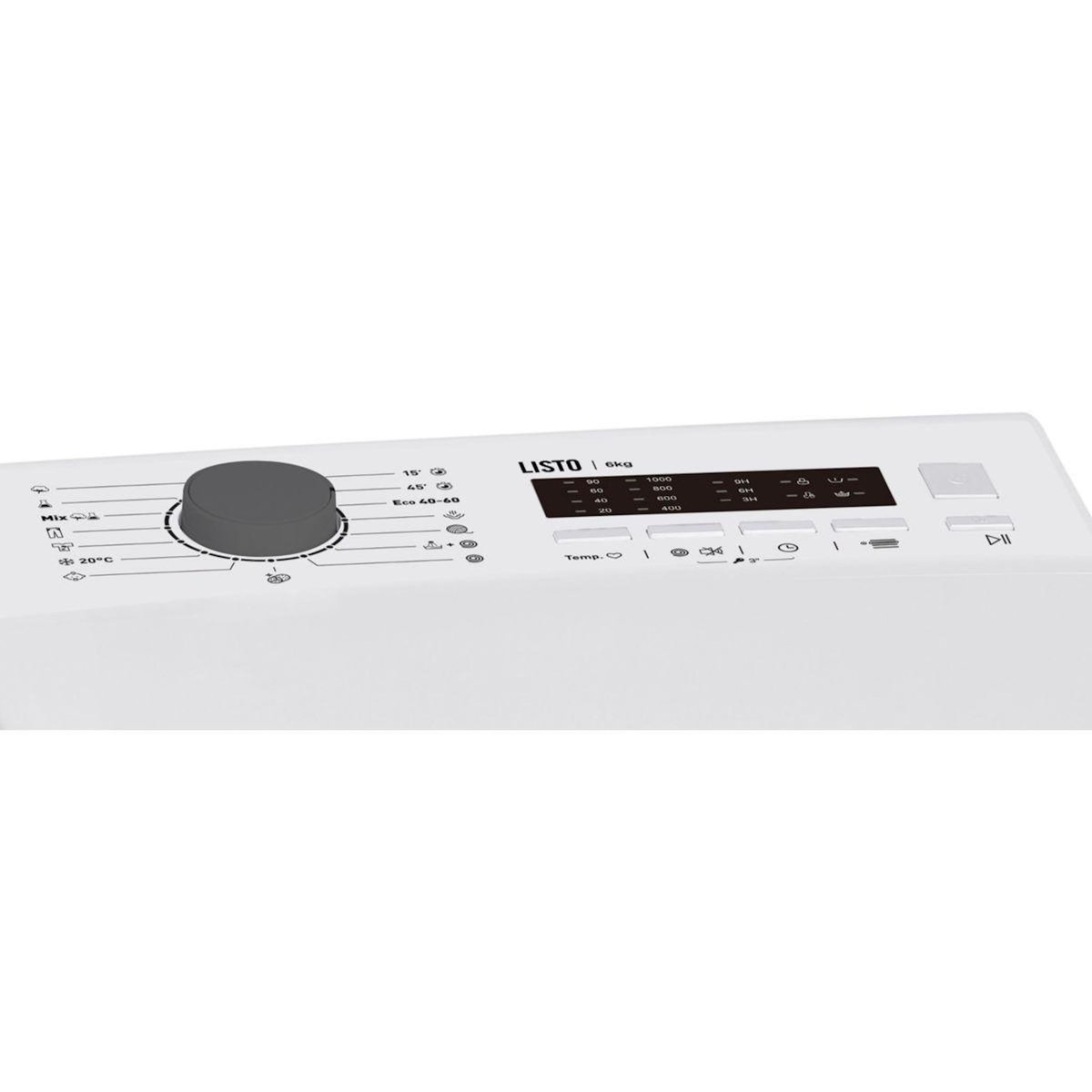 Listo Lave linge top LT612L1b