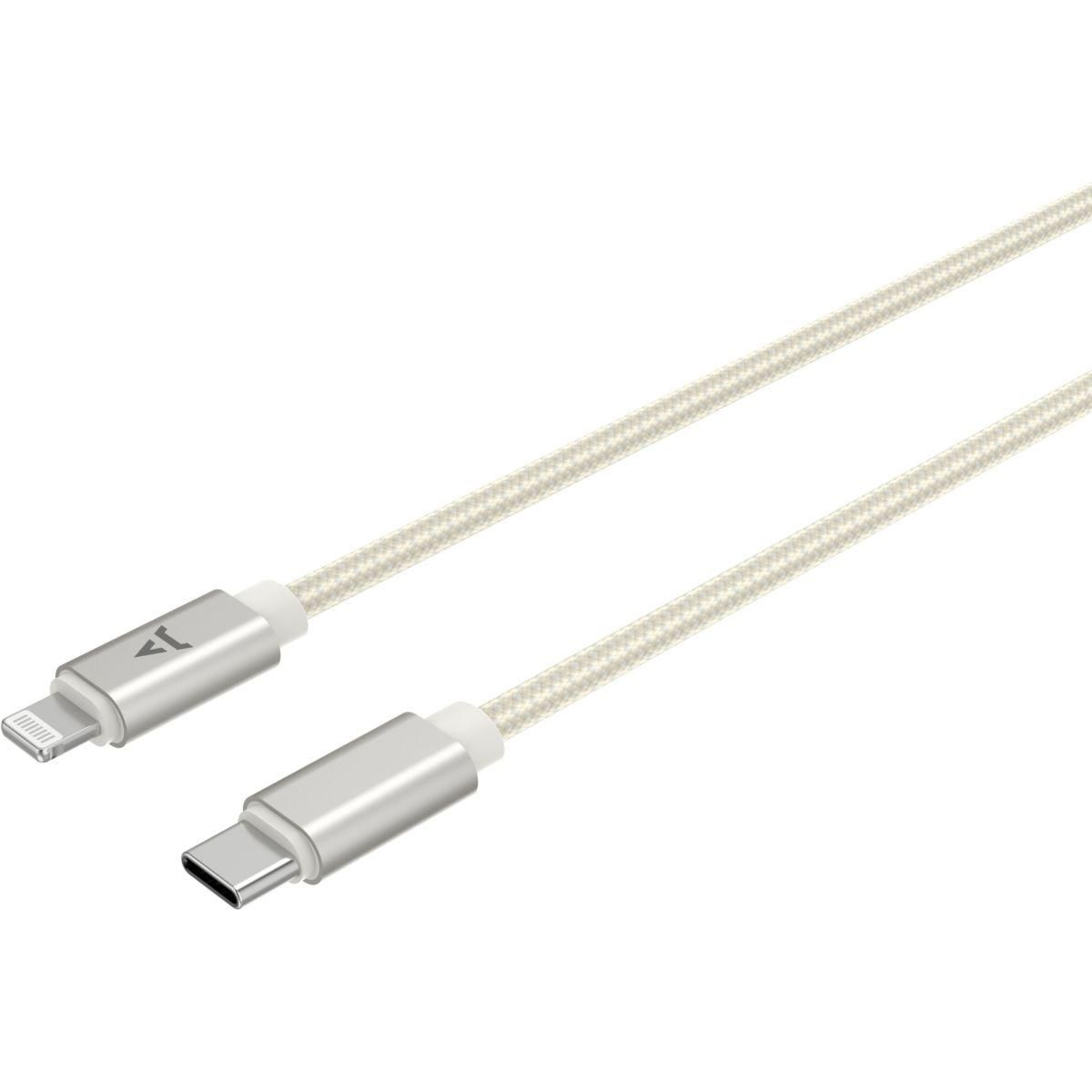 ADEQWAT Câble Lightning Vers Lightning 2M Beige