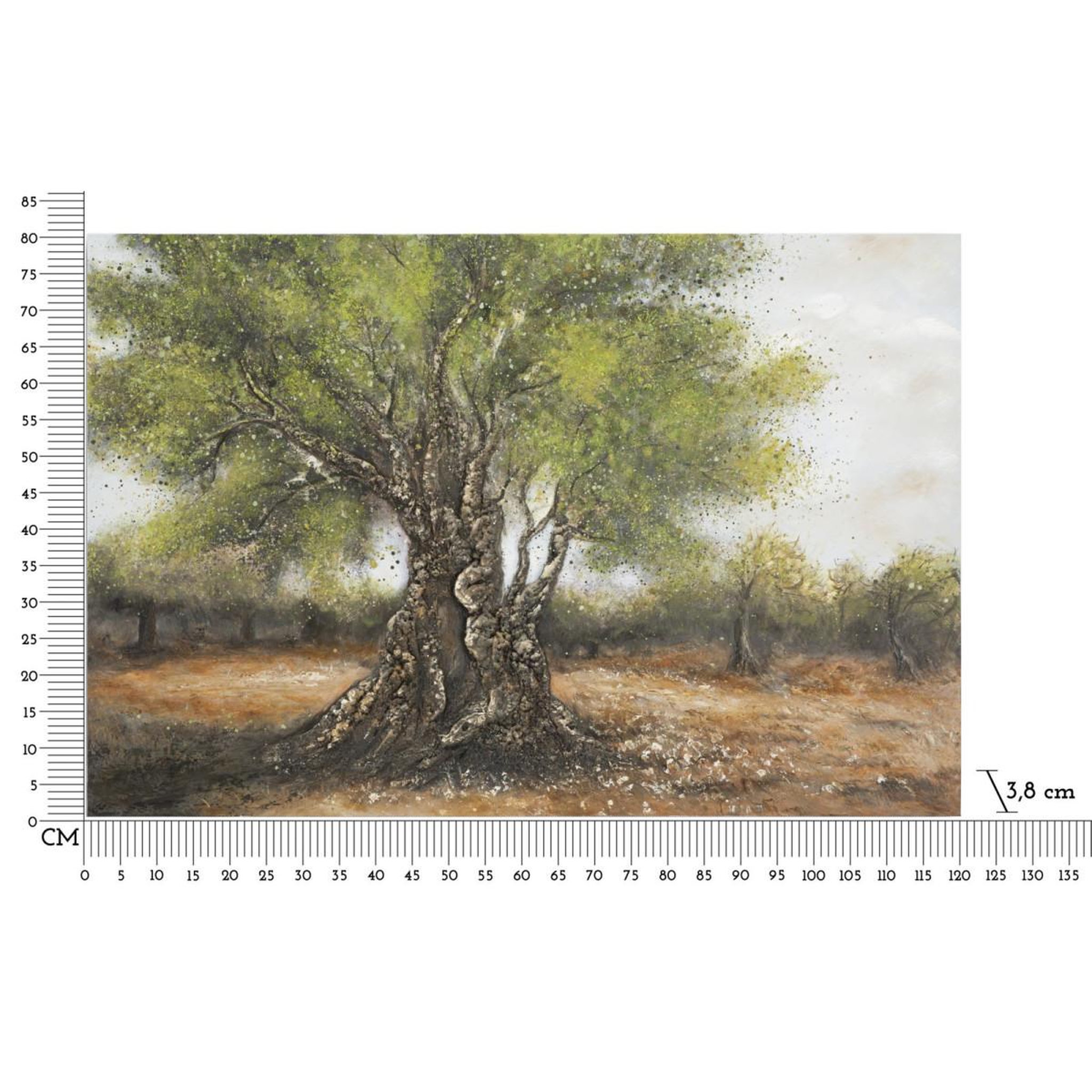 Voir la diapositive 6 : Paris Prix Toile murale déco  'olivier ii  80x120cm multicolore