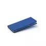 amahousse Housse Galaxy S7 Edge bleue texturée rabat aimanté