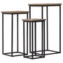 Voir la diapositive 2 : VIDAXL Ensemble de tables pour plante 3 pcs Teck recycle