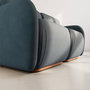 Voir la diapositive 4 : LISA DESIGN Penelope - canapé droit modulable 2 places en velours texturé