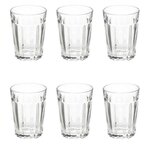 SECRET DE GOURMET Lot de 6 Verres à Eau  Loft  25cl Transparent