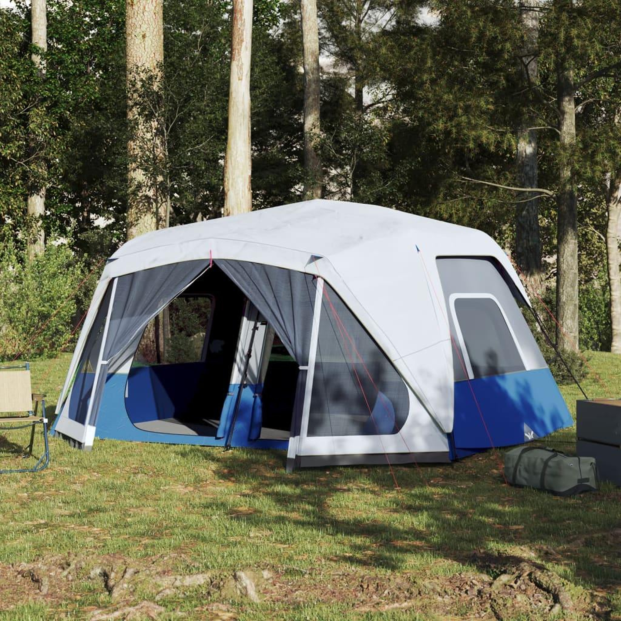 VIDAXL Tente familiale avec LED 10 personnes liberation rapide