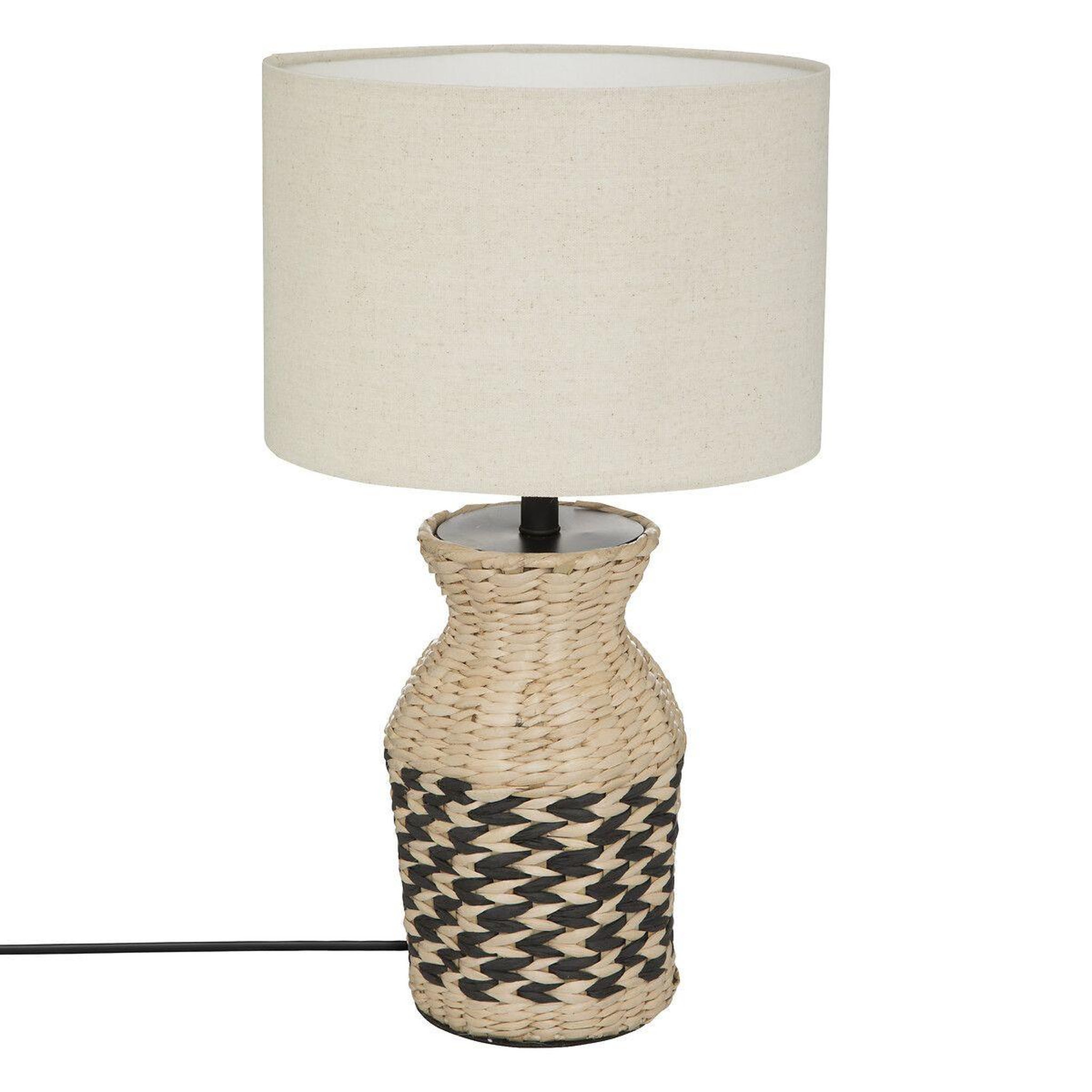ATMOSPHERA Lampe à poser design  mena  49cm noir & naturel