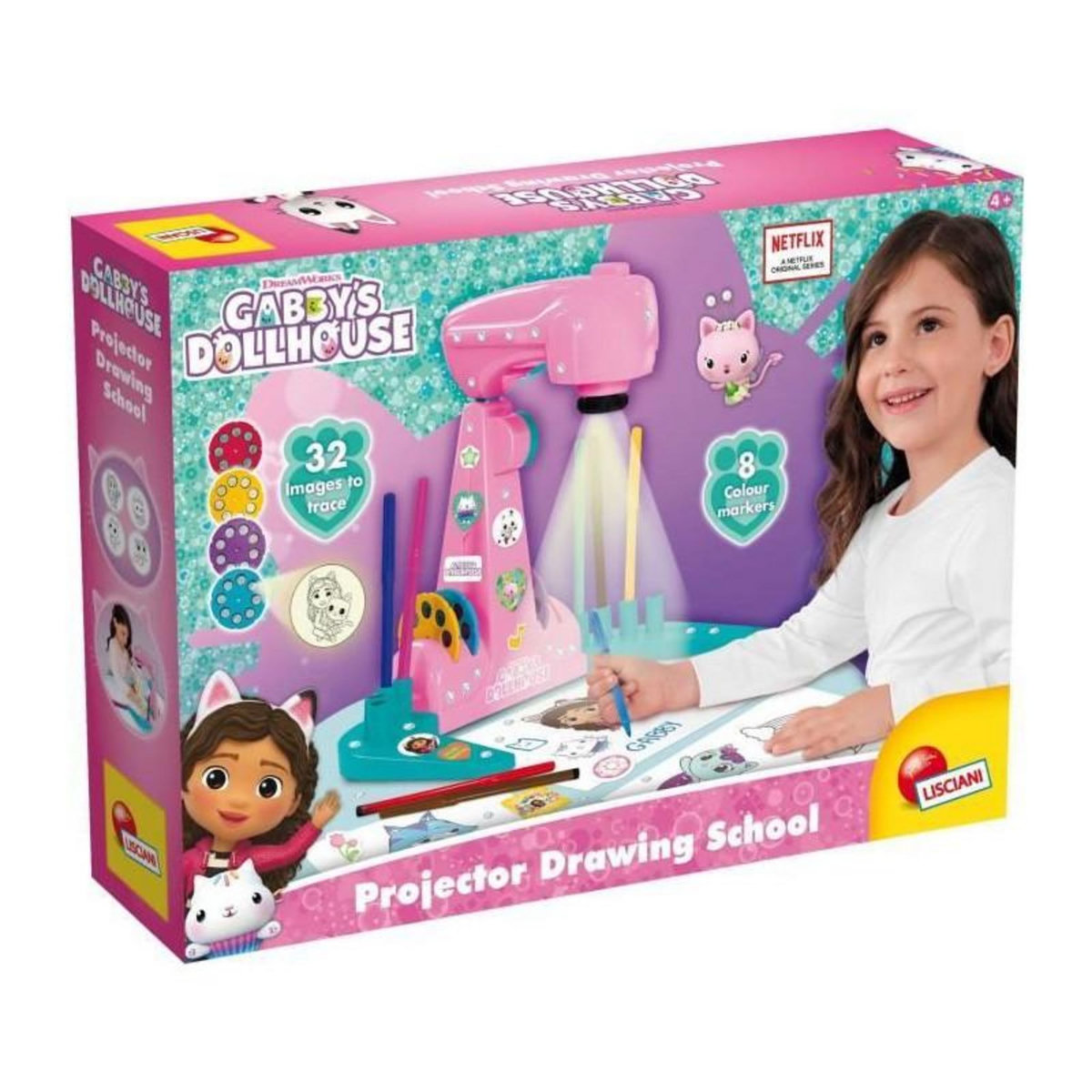 LISCIANI GIOCHI Projecteur de dessins - LISCIANIGIOCHI - Gabby et la maison magique - Accessoires Inclus, Modeles