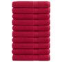 Voir la diapositive 1 : VIDAXL Serviettes de qualité supérieure SOLUND 10 pcs rouge 600 g m²
