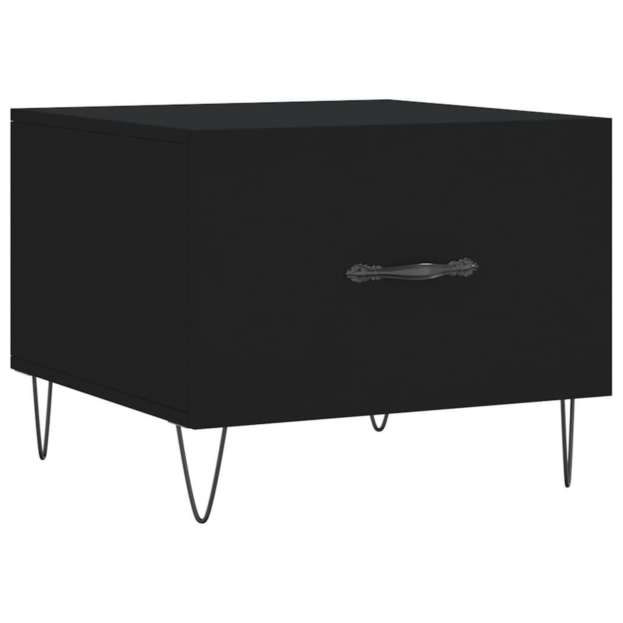 Voir la diapositive 5 : VIDAXL Tables basses 2 pcs noir 50x50x40 cm bois d'ingenierie