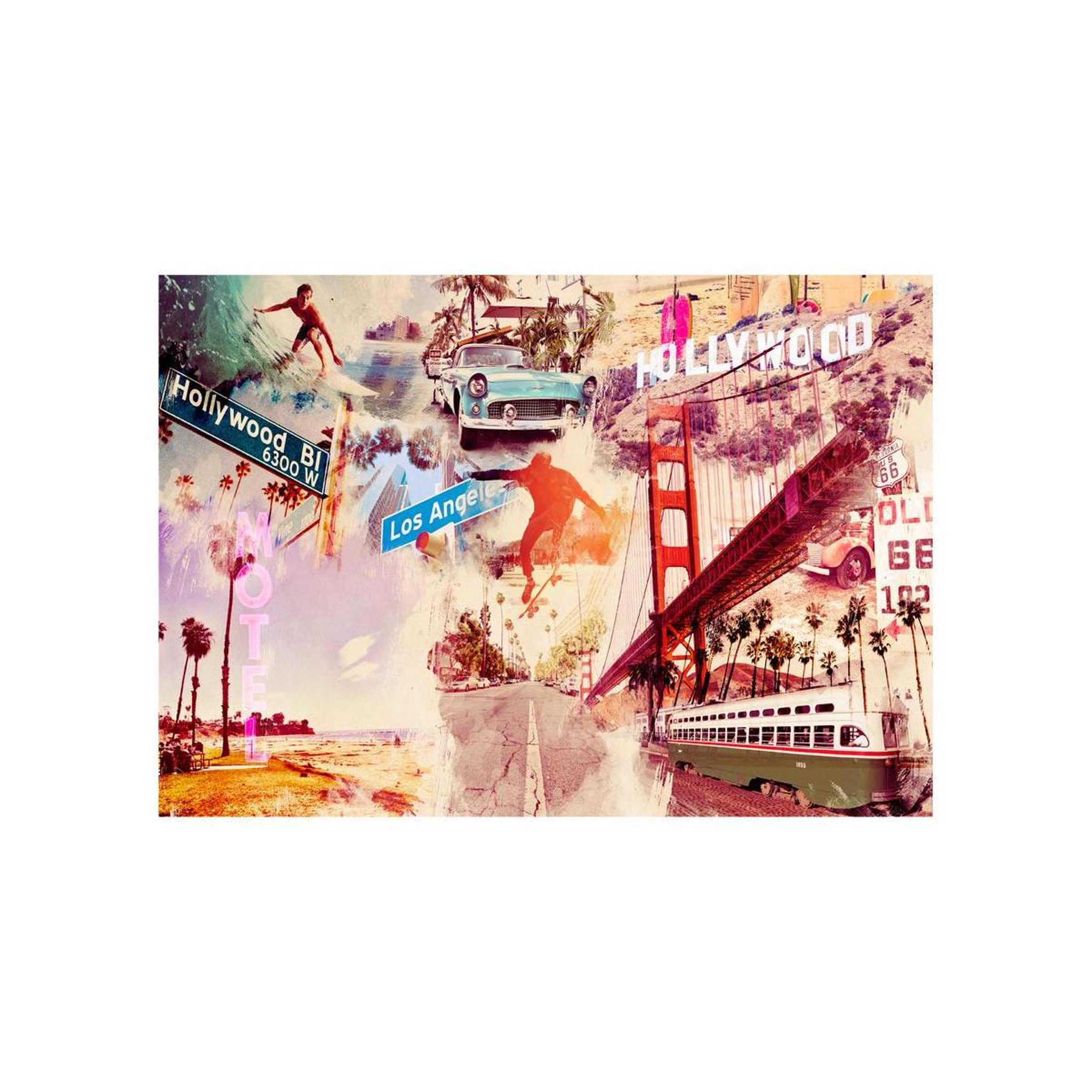 Voir la diapositive 2 : Paris Prix Papier peint  hollywood, miami, los angeles