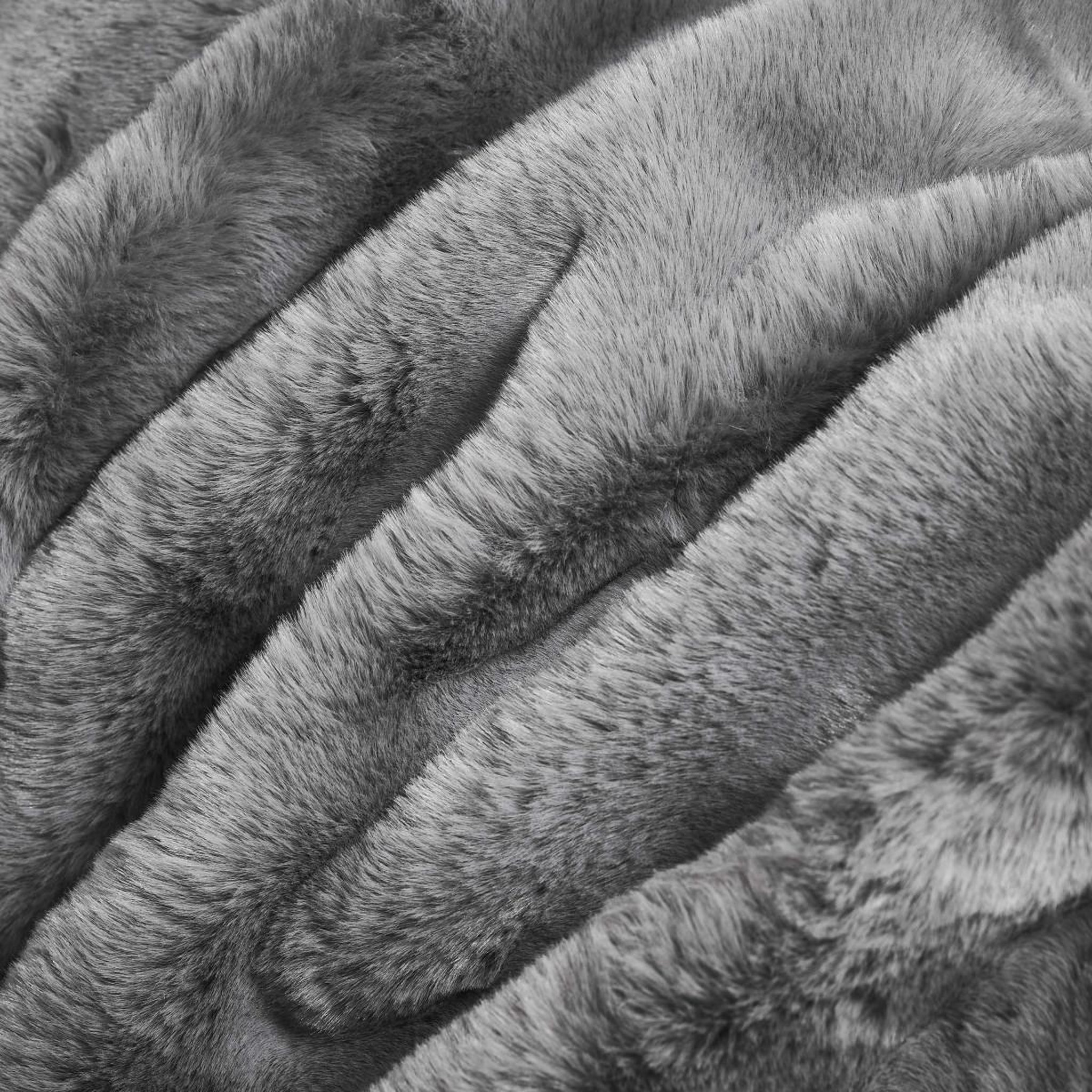 Voir la diapositive 4 : FUTURE HOME Plaid fausse fourrure 150x200 cm