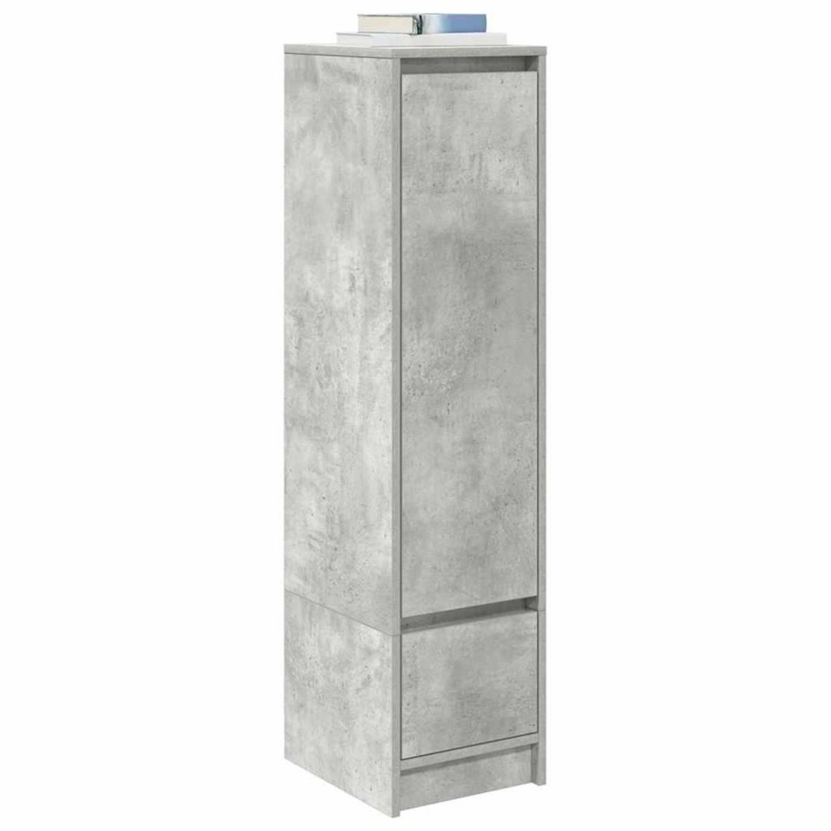 VIDAXL Buffet haut gris beton 29,5x34x119,5 cm bois d'ingenierie