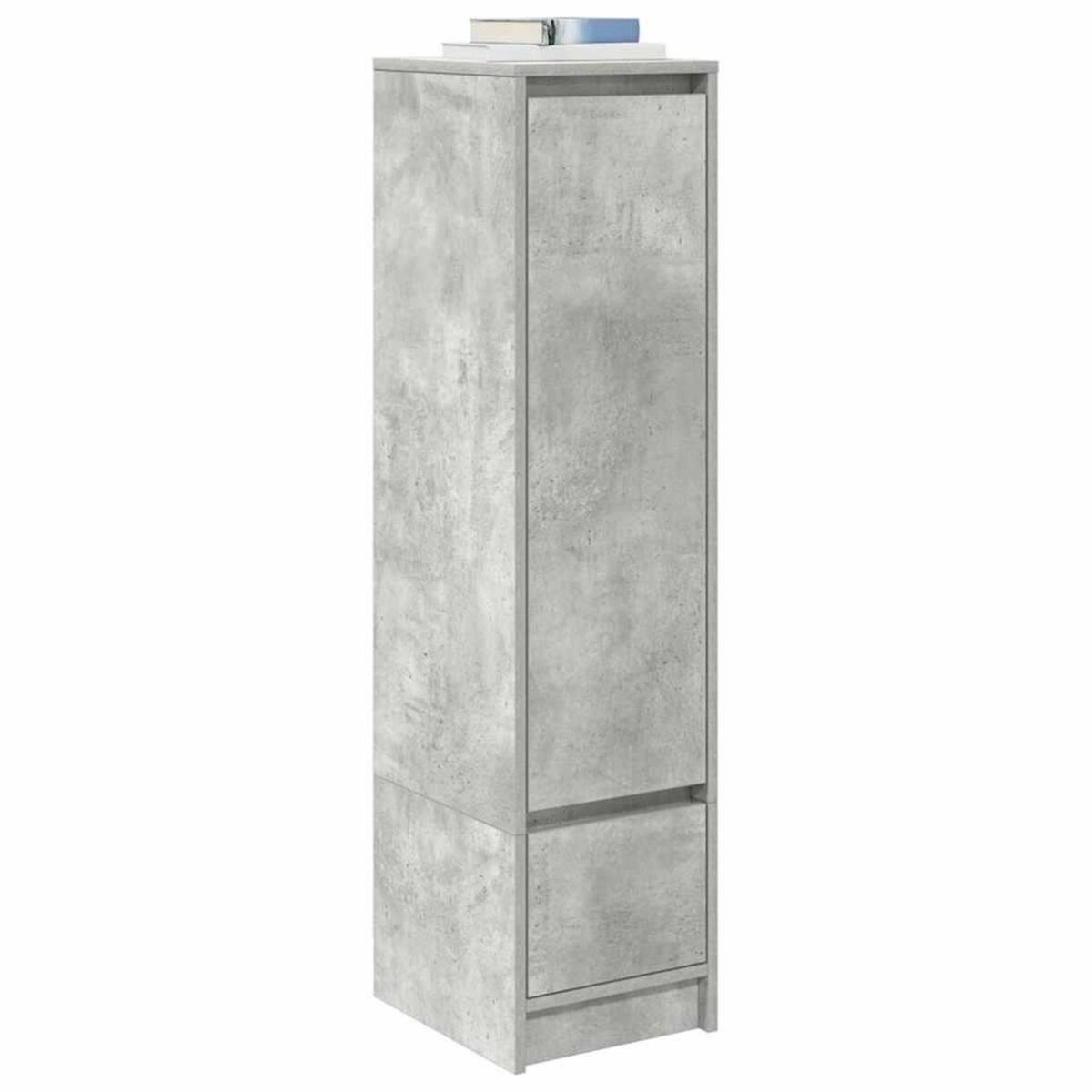 VIDAXL Buffet haut gris beton 29,5x34x119,5 cm bois d'ingenierie
