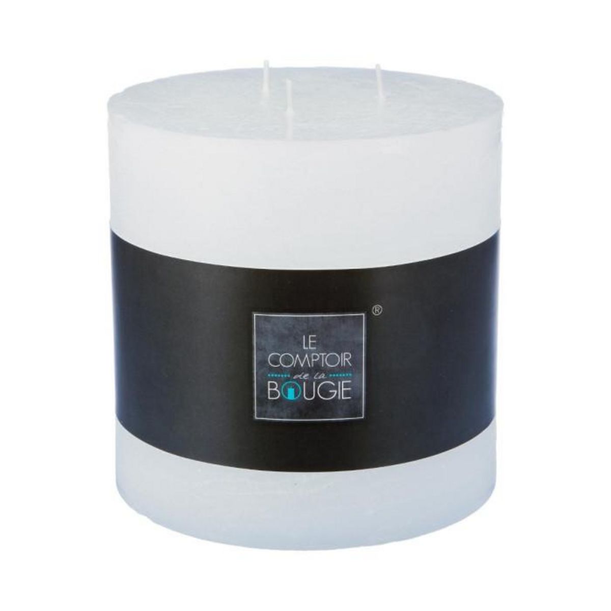 COMPTOIR DE LA BOUGIE Bougie Ronde  Rustic  14cm Blanc
