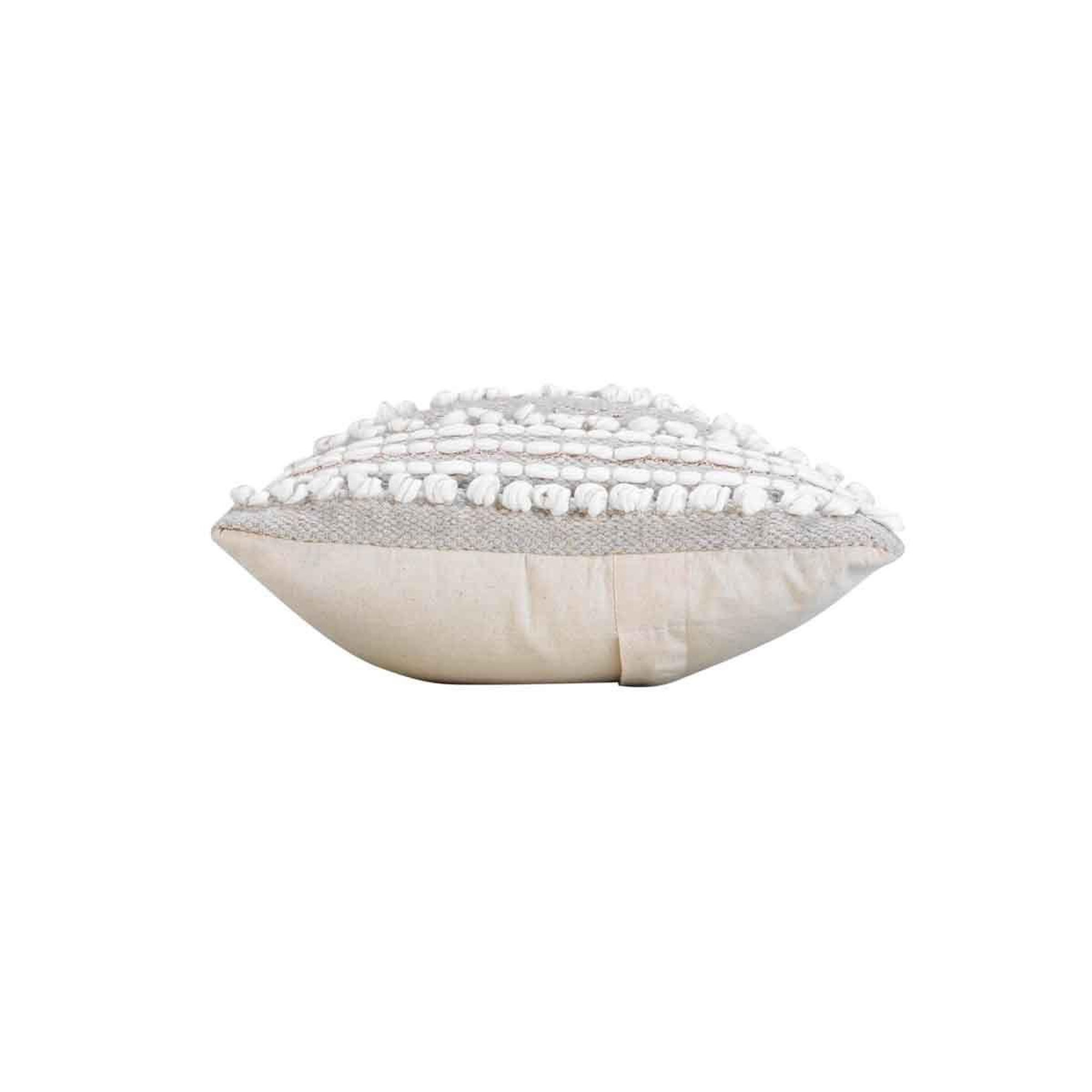 Voir la diapositive 3 : Douceur d'Intérieur Coussin déco  blanca  30x50cm naturel & blanc