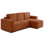 Voir la diapositive 4 : LISA DESIGN Livy - canapé d'angle réversible 4 places convertible avec coffre en fausse fourrure