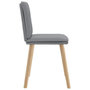 Voir la diapositive 5 : VIDAXL Chaises a manger lot de 2 gris clair tissu