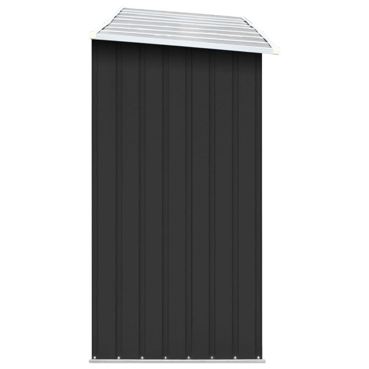 VIDAXL Abri de stockage a bois Acier galvanise 330x84x152cm Anthracite
