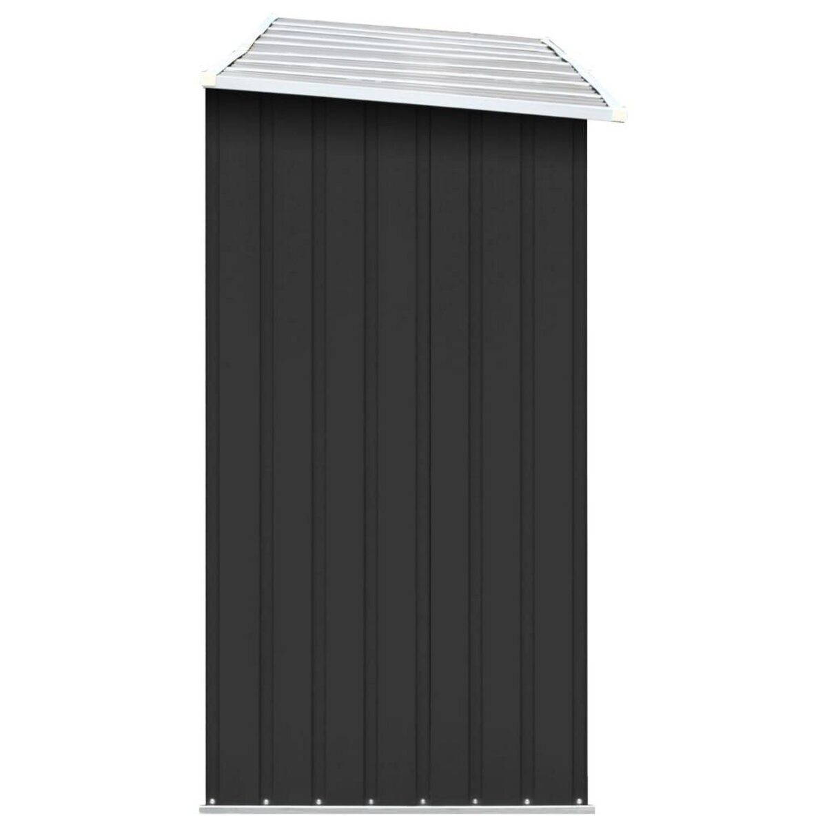 VIDAXL Abri de stockage a bois Acier galvanise 330x84x152cm Anthracite