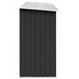 Voir la diapositive 4 : VIDAXL Abri de stockage a bois Acier galvanise 330x84x152cm Anthracite