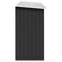 Voir la diapositive 4 : VIDAXL Abri de stockage a bois Acier galvanise 330x84x152cm Anthracite
