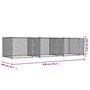 Voir la diapositive 6 : VIDAXL Cage pour chien avec portes gris 6x2x1,5 m acier galvanise