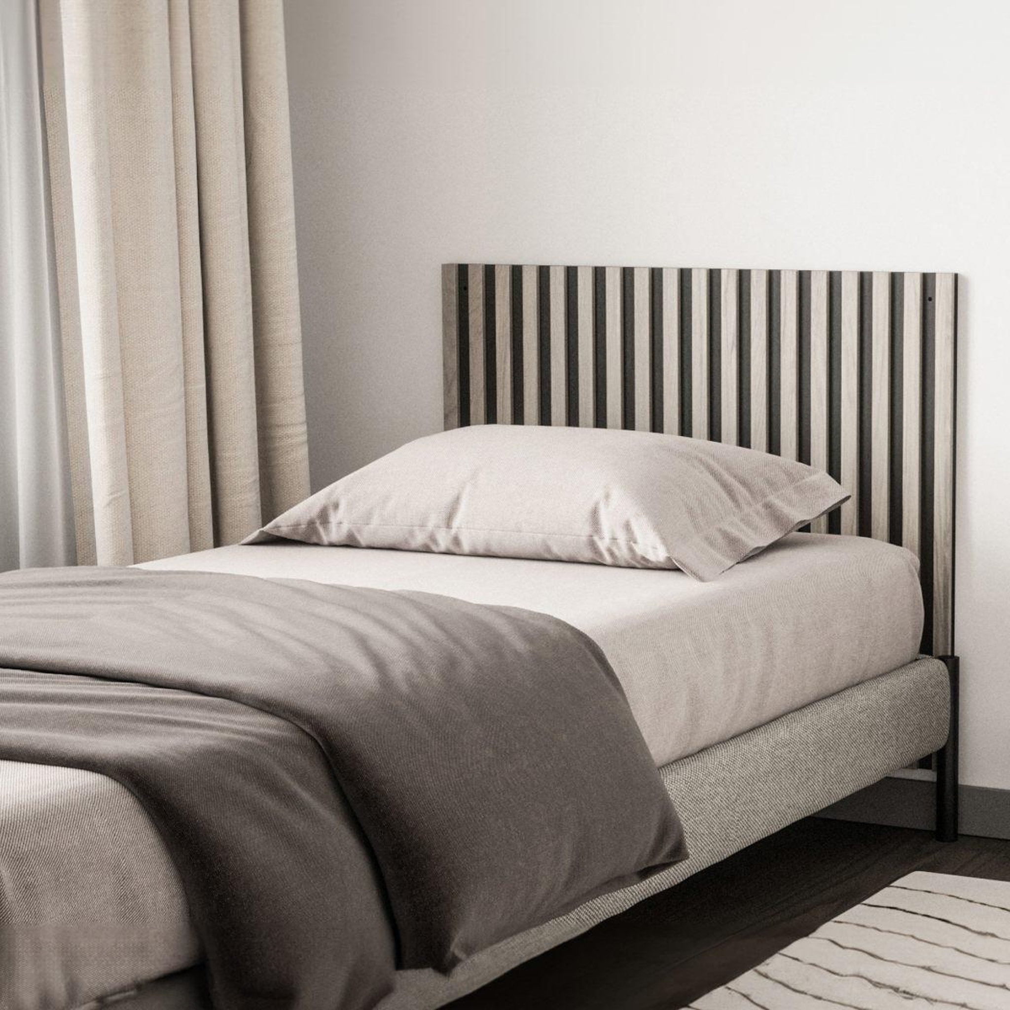 Voir la diapositive 4 : Paris Prix Tête de lit déco  pau  94cm naturel