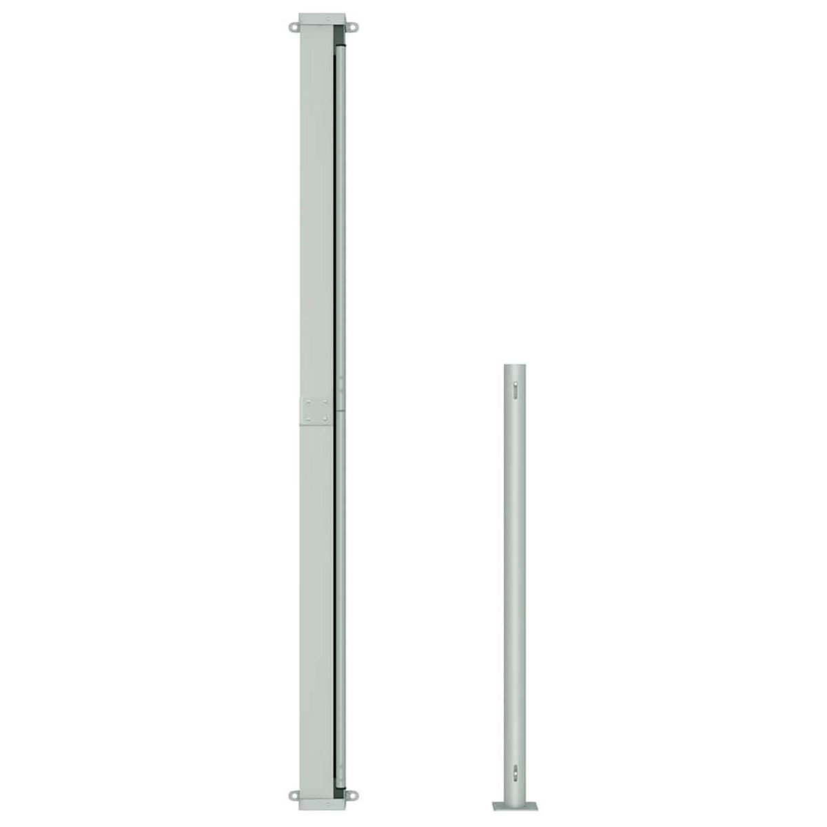 VIDAXL Auvent lateral retractable de patio 220x300 cm Creme