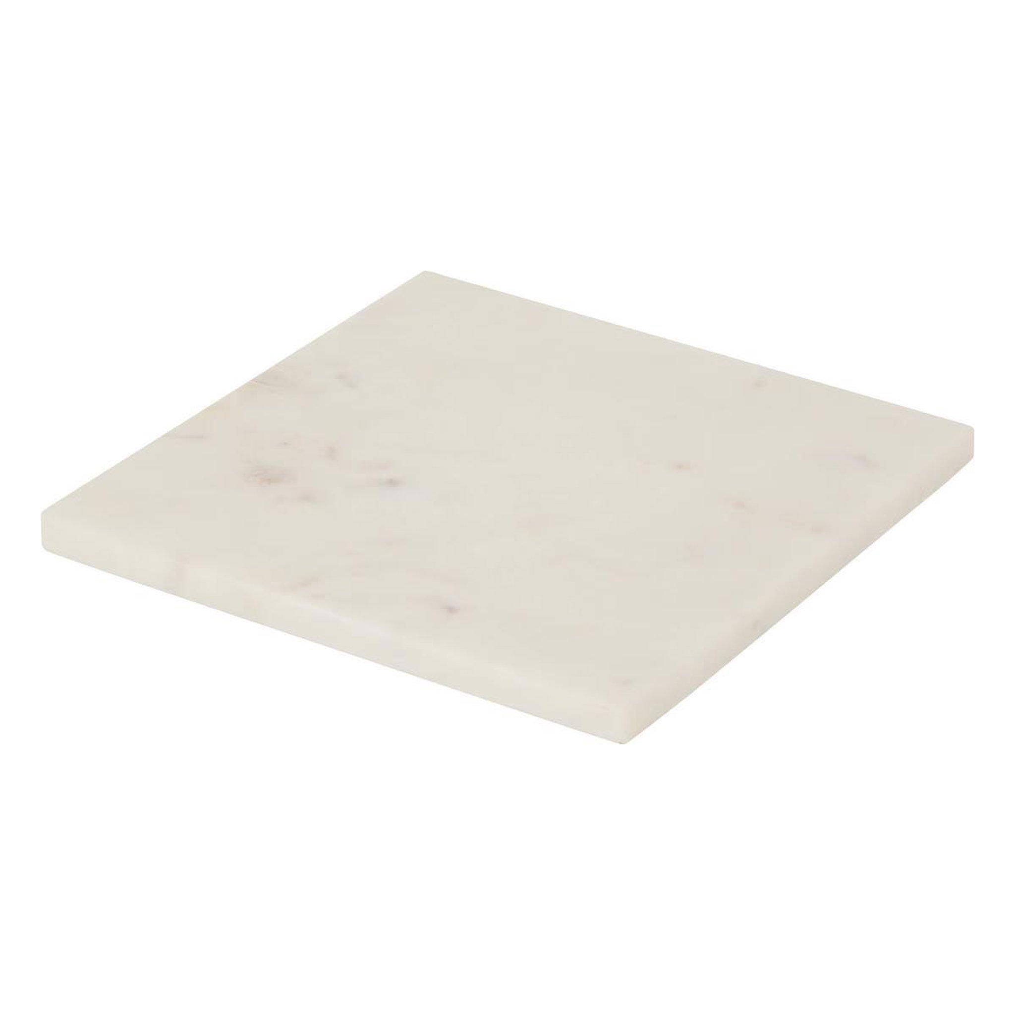 SECRET DE GOURMET Dessous de plat en marbre  morris  19cm blanc