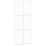 Voir la diapositive 2 : VIDAXL Porte coulissante blanc 90x205 cm verre trempe aluminium