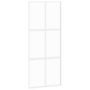 Voir la diapositive 2 : VIDAXL Porte coulissante blanc 90x205 cm verre trempe aluminium