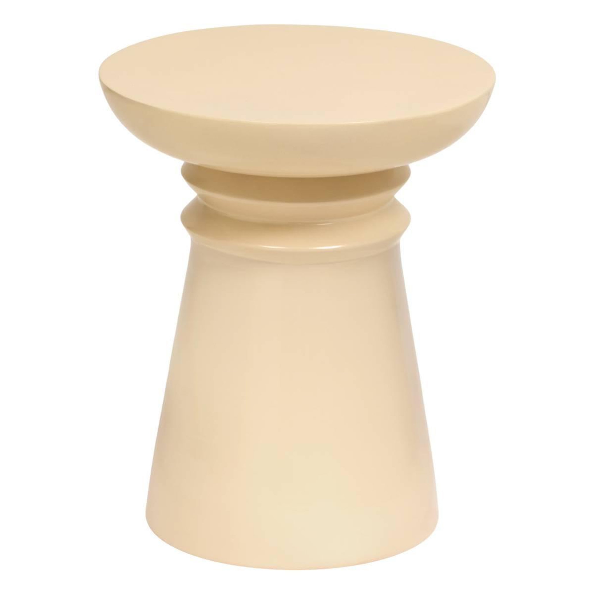 ATMOSPHERA Table d'appoint totem  jaya  43cm ivoire