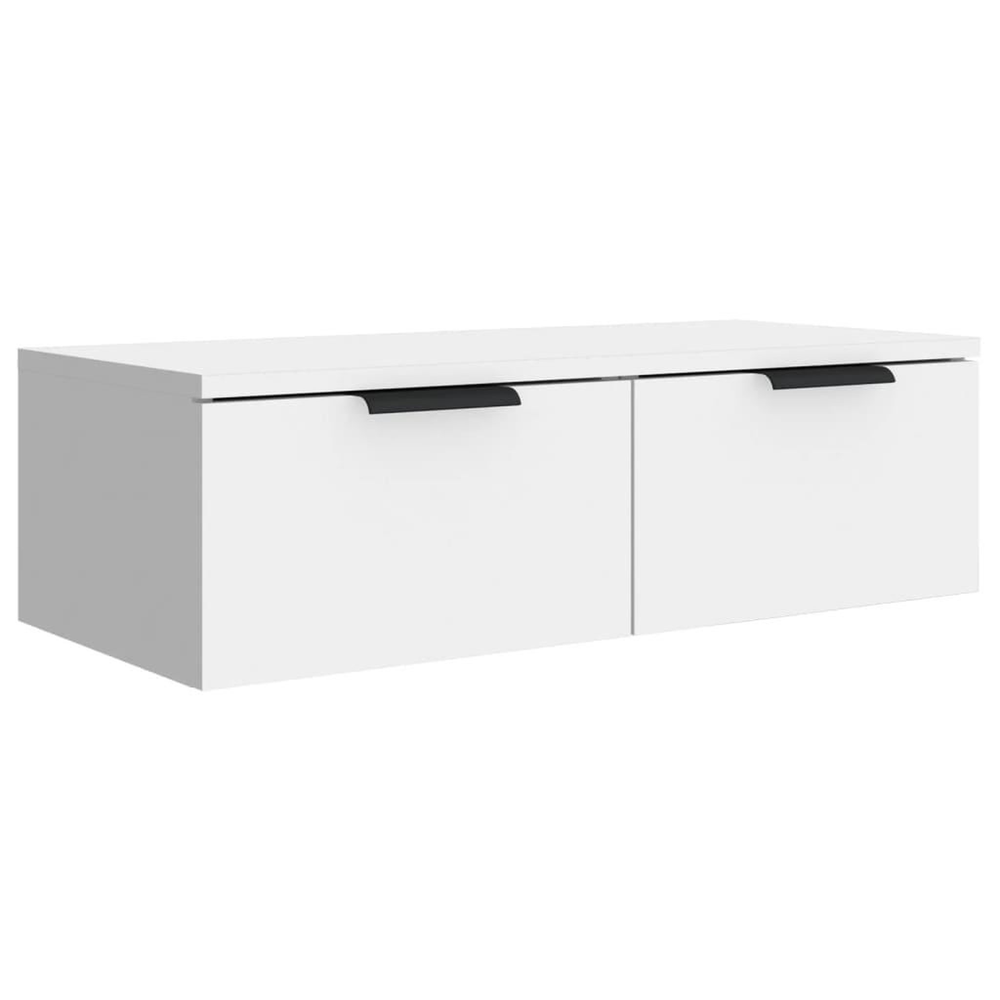 Voir la diapositive 2 : VIDAXL Armoire murale blanc 68x30x20 cm bois d'ingenierie