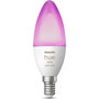 Voir la diapositive 4 : Philips Ampoule LED connectée HUE W&C E14 5.3W
