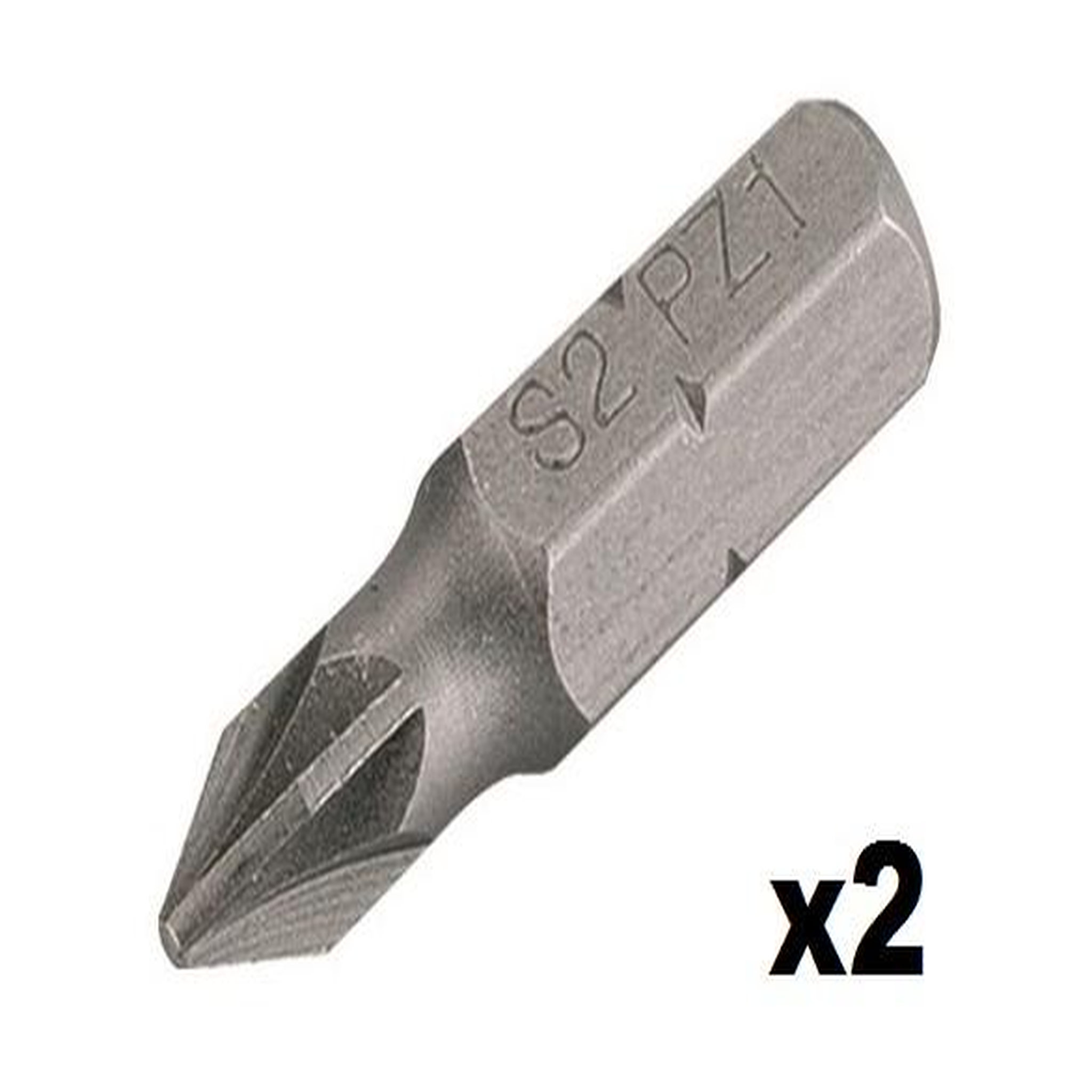 KREATOR Embout de vissage Pozidriv n°2 (25mm) - 2 pièces