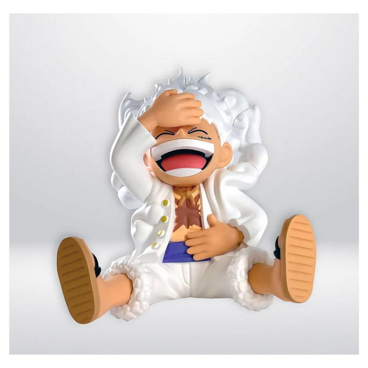 Plastoy Tirelire Luffy Gear five en plastique