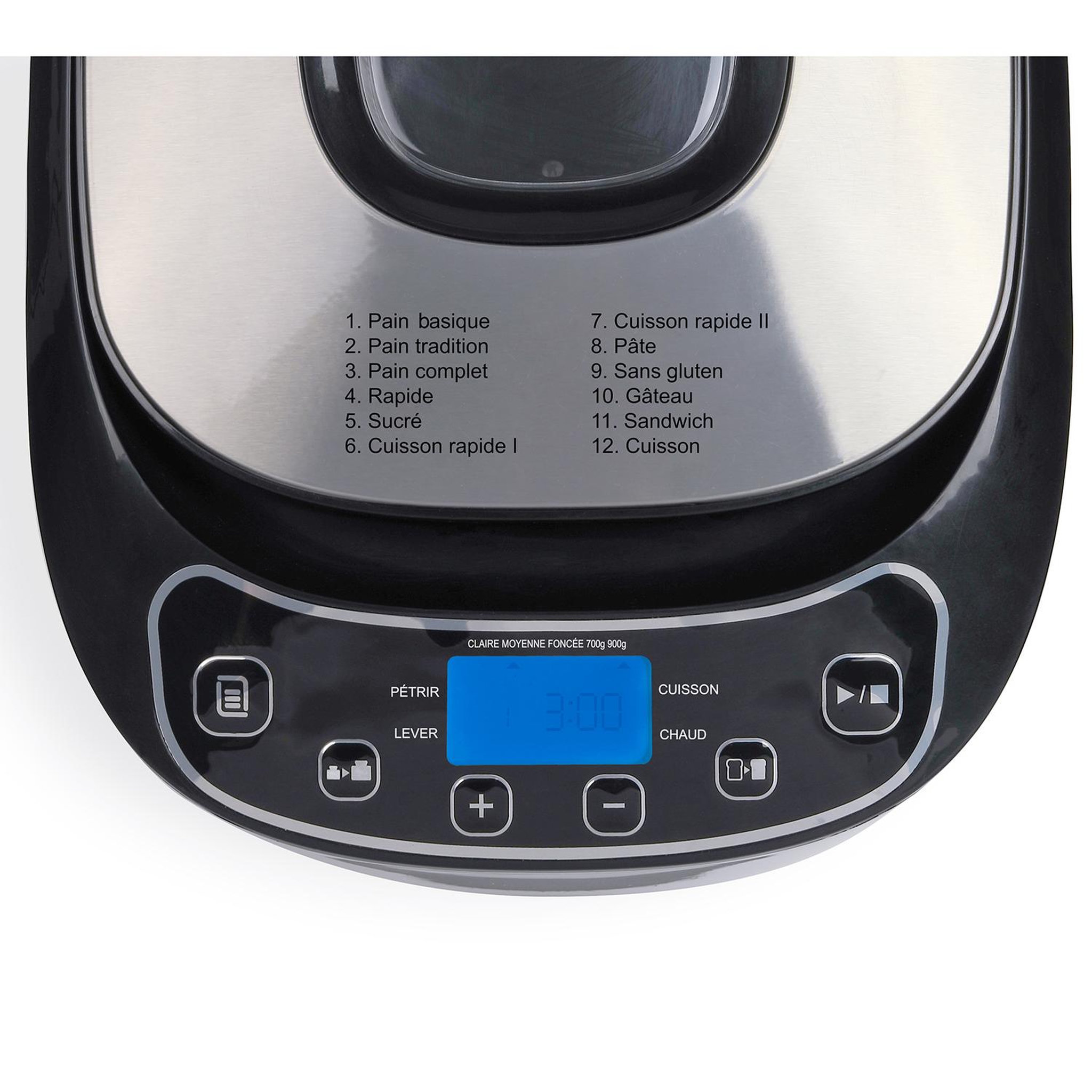 Voir la diapositive 3 : LIVOO Machine à pain 0.9kg 550w blanc - DOP218