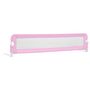 Voir la diapositive 2 : VIDAXL Barriere de securite de lit d'enfant Rose 180x42 cm Polyester