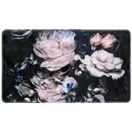 Wenko Tapis de baignoire antidérapant fleurs Peony - L. 70 x l. 40 cm - Noir