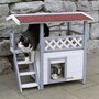 Voir la diapositive 1 : KERBL Kerbl Maison pour chats Lodge Ontario 77x50x73 cm Gris clair