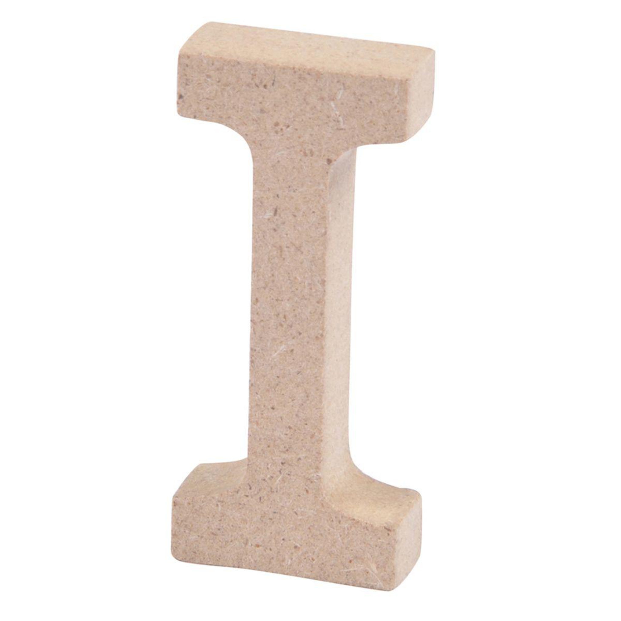 HOMEA Lettre à Décorer  I  5cm Naturel